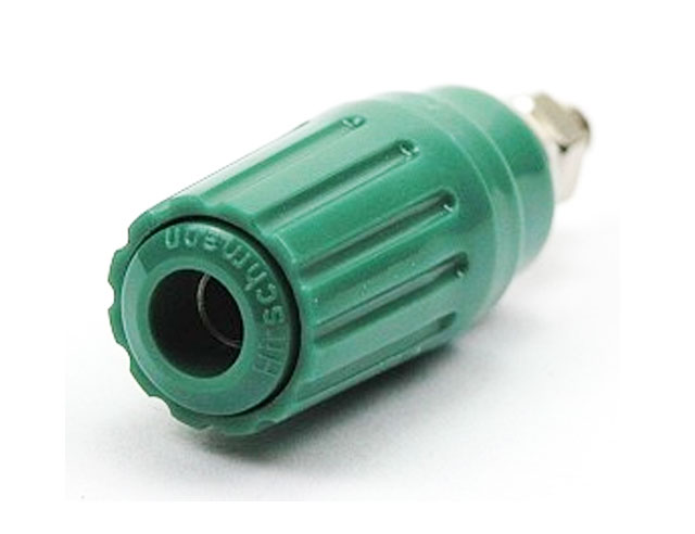Labory socket panelmount ø4mm 35A - green