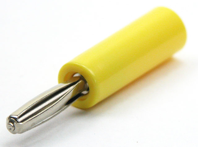 Labory plug ø4mm - yellow