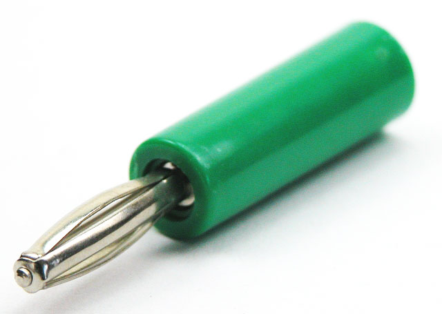 Labory plug ø4mm - green