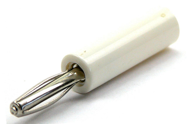 Labory plug ø4mm - white