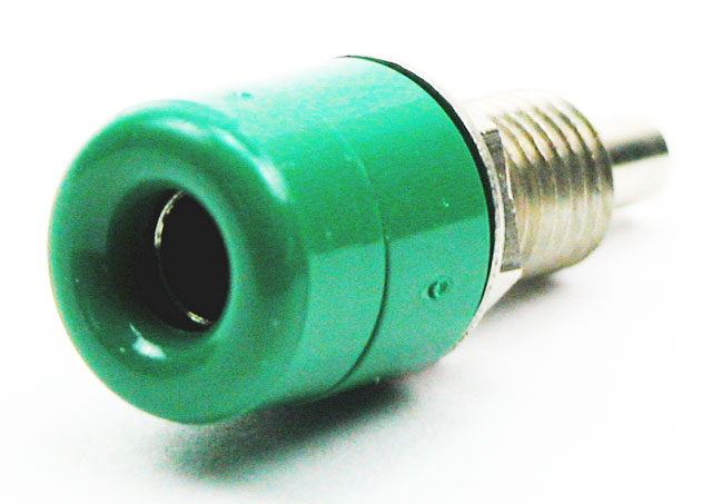 Labory socket panelmount ø4mm - green