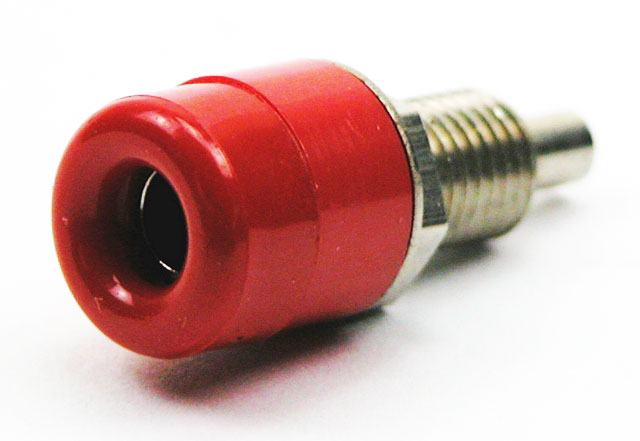 Labory socket panelmount ø4mm - red
