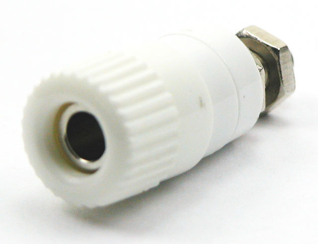 Labory socket panelmount ø4mm - white