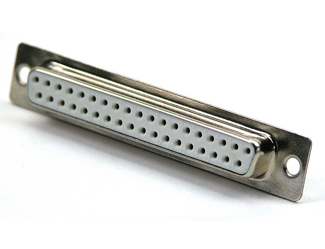 D-Sub connector receptable solderversion - 37-pole