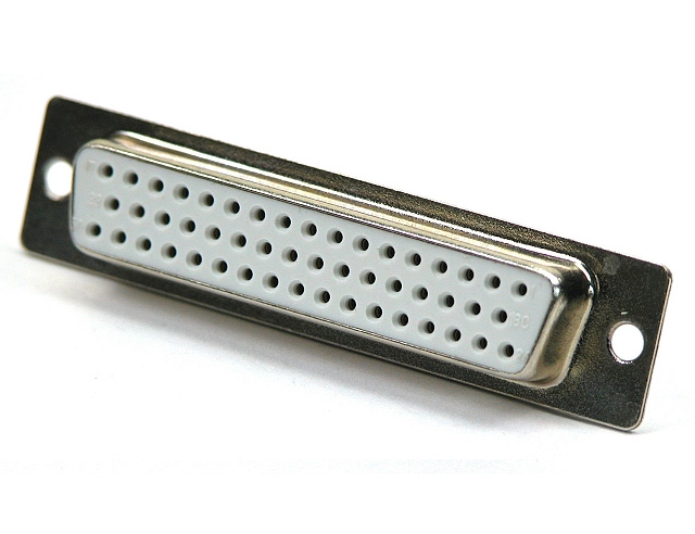 D-Sub connector receptable solderversion - 50-pole