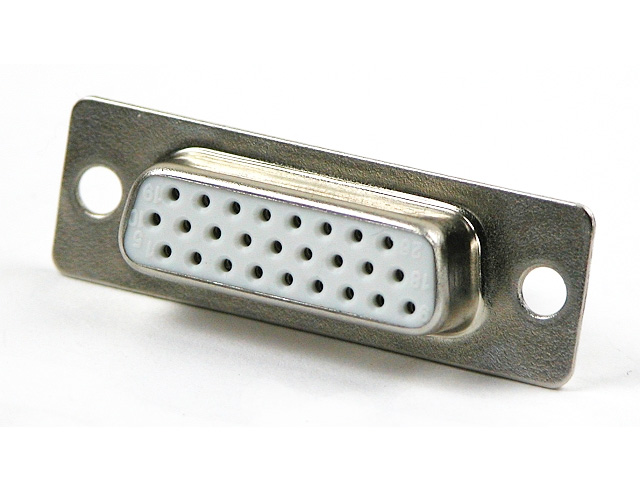 Sub-D high density connector soldeer female 26-polig HD