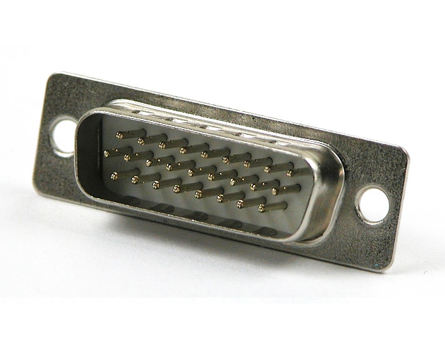 Sub-D high density connector soldeer male 26-polig HD