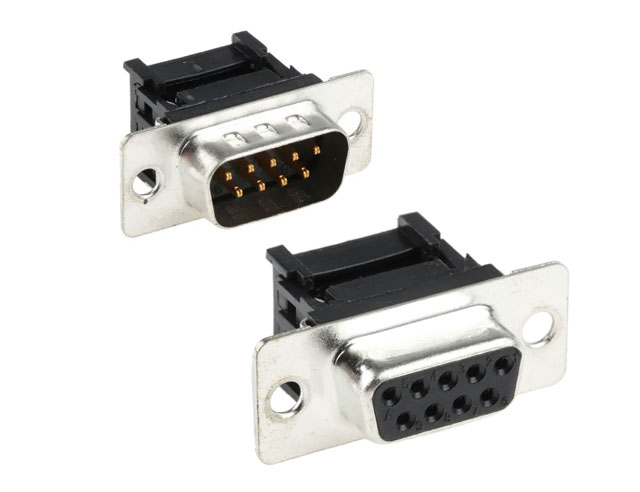 Sub-D connector IDC 2.54mm male 9-pin - Flat cable - Assmann