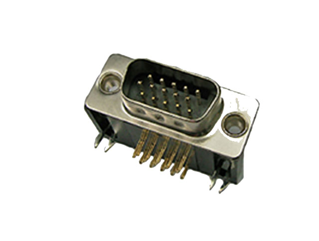 Sub D high density connector Male 15 polig print haaks