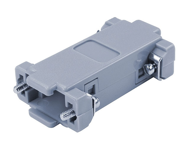 Plastic housing adapter for 2x Sub-D 9p