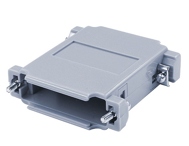 Adapterbehuizing plastic voor 2x SUB-D 25p