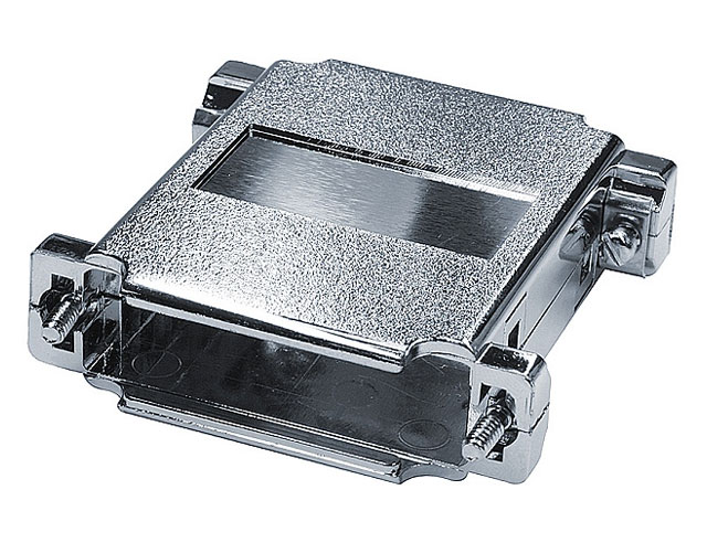 Housing plastic adapter for 2x D-SUB 25p - metallized