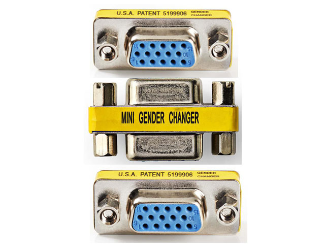 Mini VGA adapter.HD15 pins female to HD15 pins female