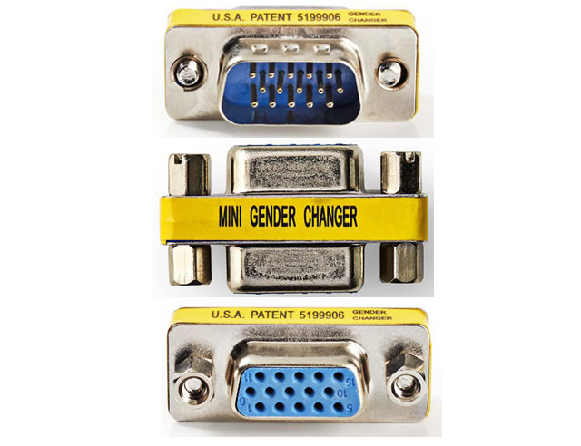 Mini VGA adapter.HD15 pins male to HD15 pins female