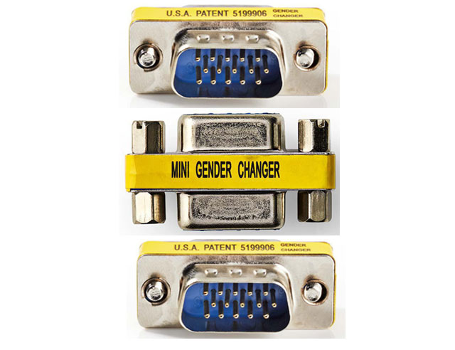 Mini VGA adapter.HD15 pins male to HD15 pins male