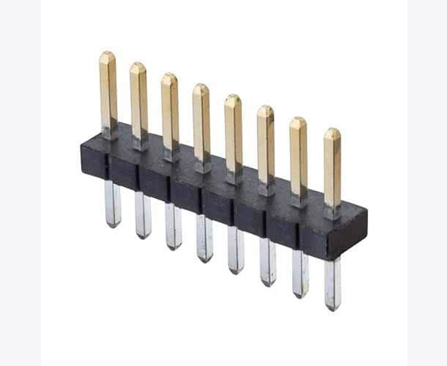 Pinheader 8pins Male enkele rij, pitch:1.27mm M50-3530842