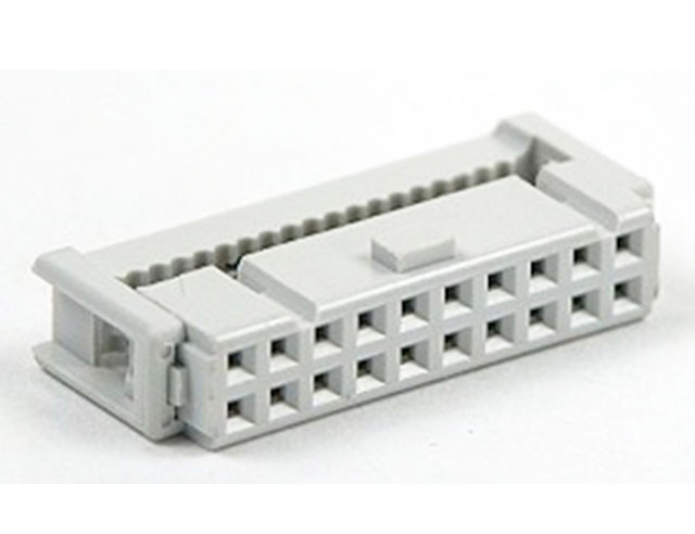 Socket IDC 2,54mm zonder trekontlasting 14-polig.