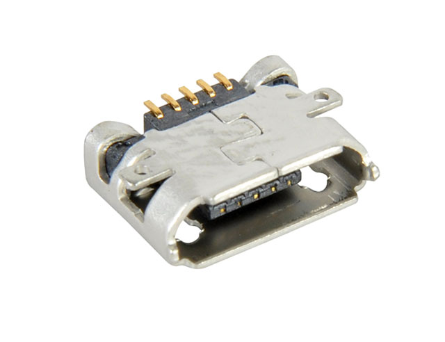 Micro usb pcb chassisdeel 5 weg Male USB2.0 type B