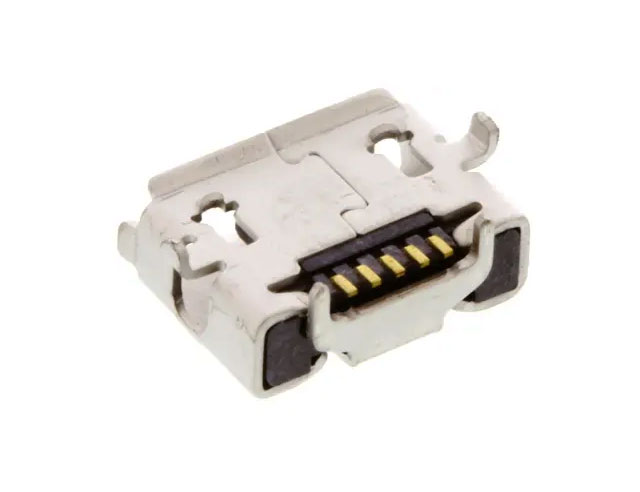 Micro usb pcb chassisdeel 5 weg Male USB2.0 type AB