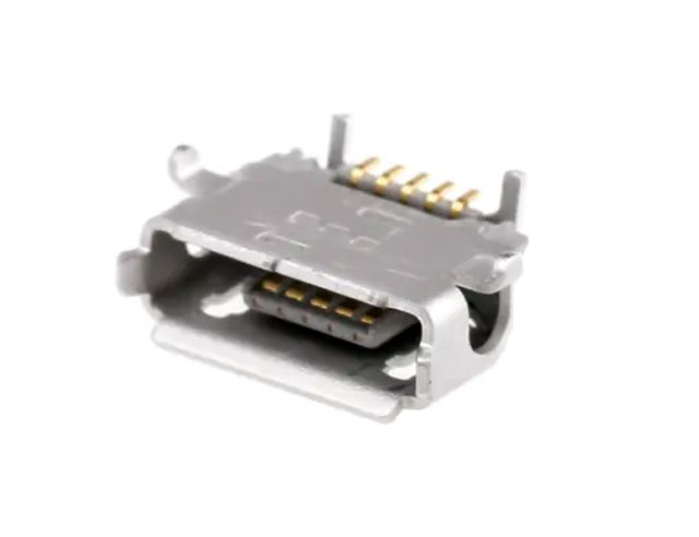 Micro usb pcb chassisdeel 5 weg Male