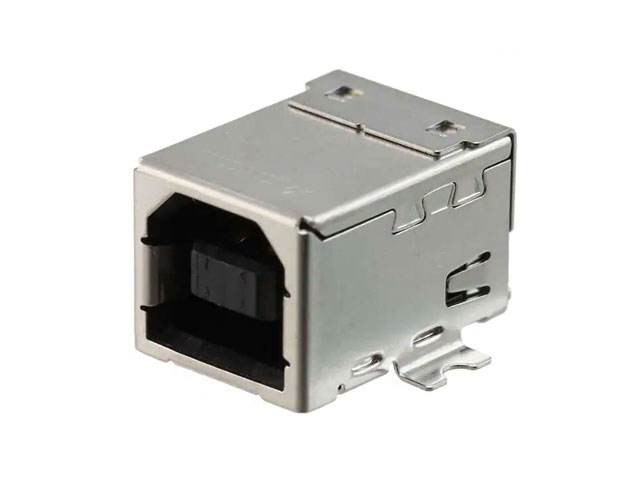 USB B Female Surface Mount Right Angle 4 Ways
