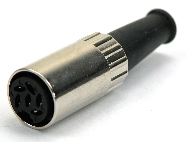 DIN contra cableplug metal - 4-polig - Lumberg