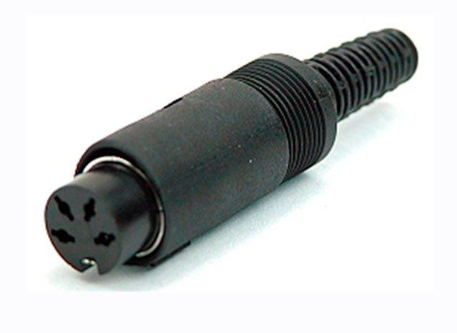DIN contra cableplug plastic - 3-polig - Lumberg