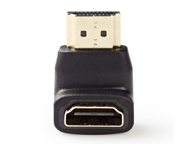 HDMI male to 90° angle HDMI female adapter gold-plated