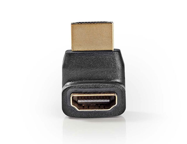 HDMI Adapter HDMI connector 270 ° angulation - HDMI input black
