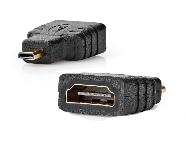 HDMI Adapter HDMI micro connector - HDMI Input Black