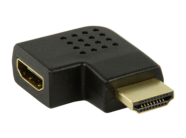 HDMI adapter HDMI connector angled left - HDMI Input black