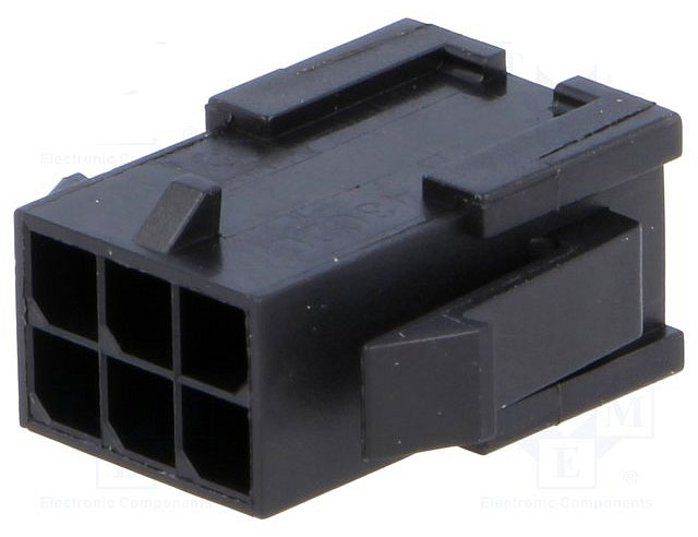 Micro-Fit 3.0 Male housing connector 6-polig