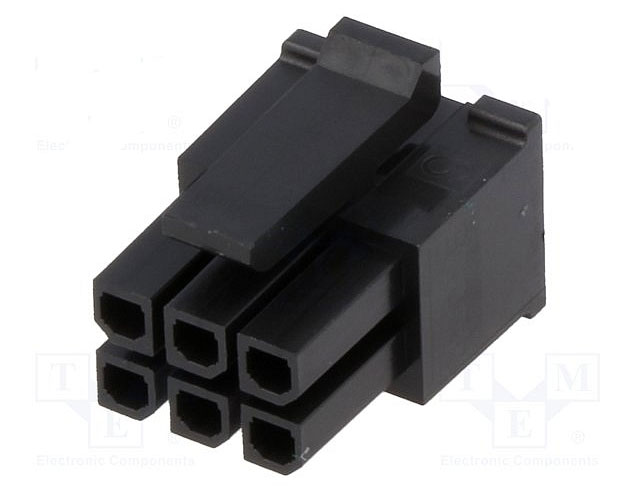Micro-Fit 3.0 Female housing connector 6-polig