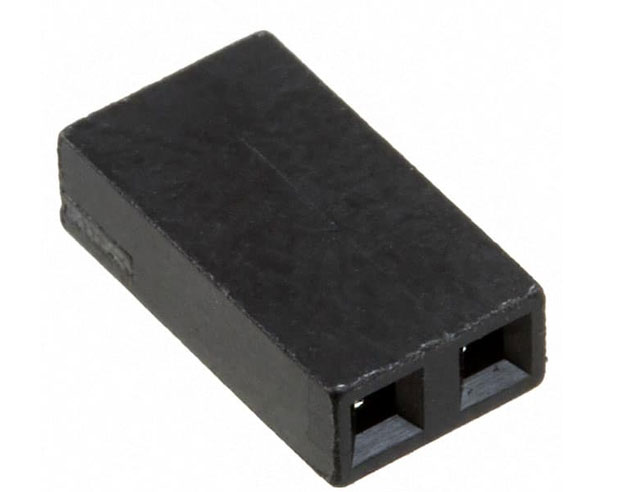 Jumper open 2,54mm long - black
