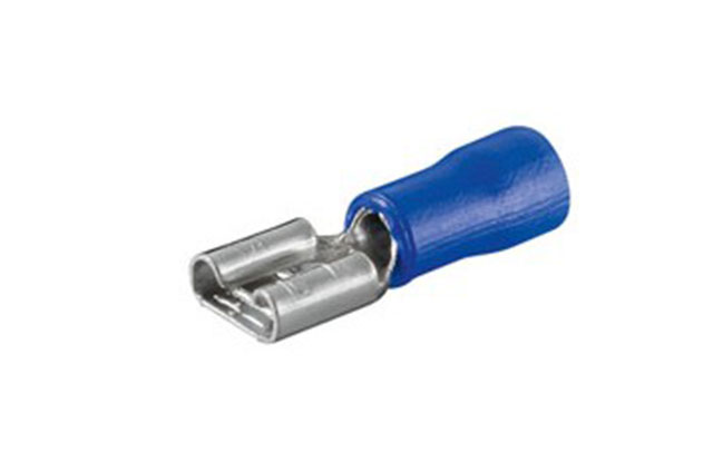 Kabelschoen vlaksteker bus 2,8mm Blauw Female