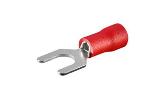 Spade terminal 5,0mm Red
