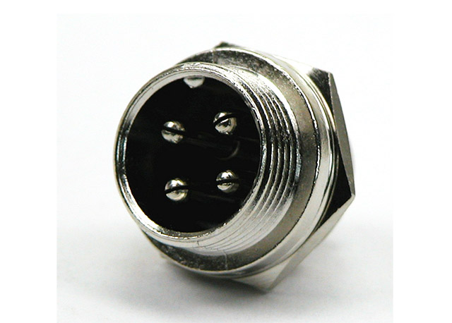 Microphone panelmount plug 3 pins