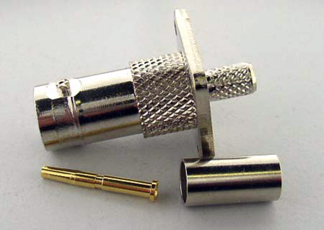BNC Female Chassis Mount Crimp RG58U