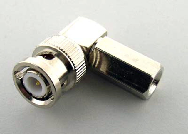 BNC Male Right Angle Twist on type RG58U