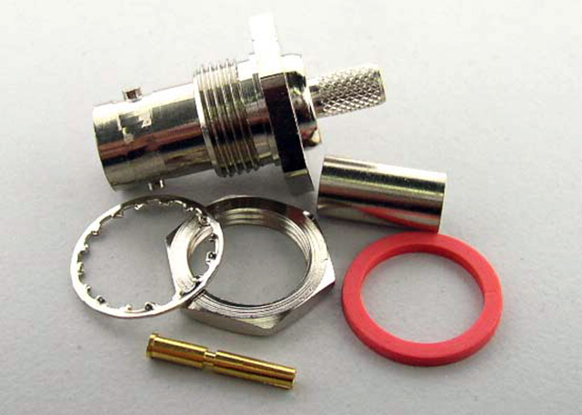 BNC Female Bulkhead Crimp type RG58