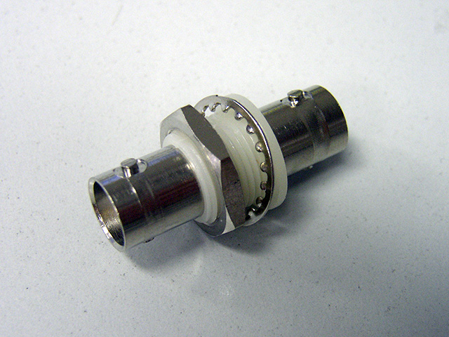 BNC Double Female Bulkhead (Isolated Ground)