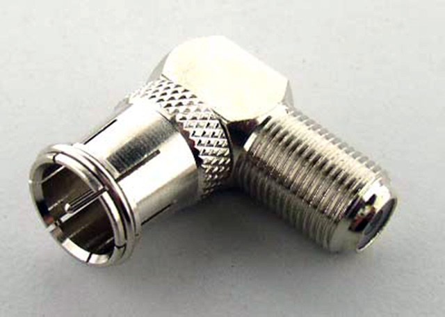 F Female Right Angle to F Male Quick type
