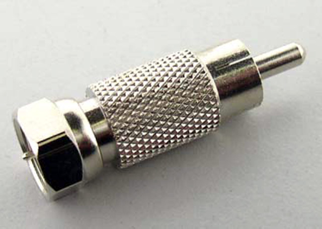 F Male to RCA Phone PLug