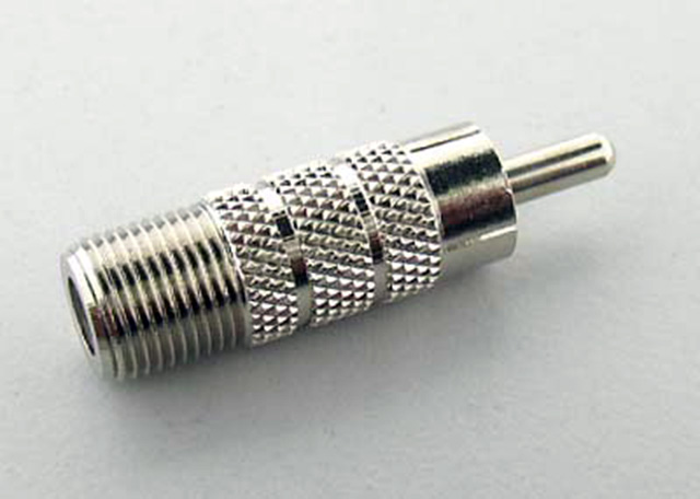 F Female to RCA Phone Plug