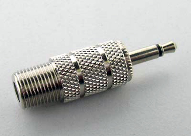 F Female to 3.5mm Phone Plug