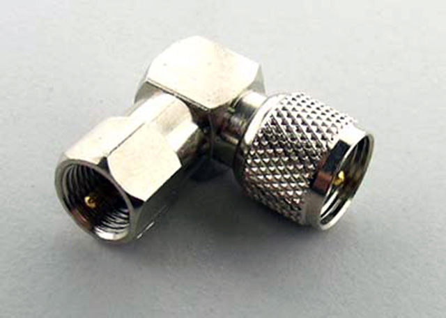 FME Right Angle Male To Mini UHF Male
