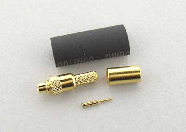 MMCX Straight Crimp Male RG178 Gold