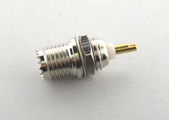Mini UHF Female Bulkhead Short