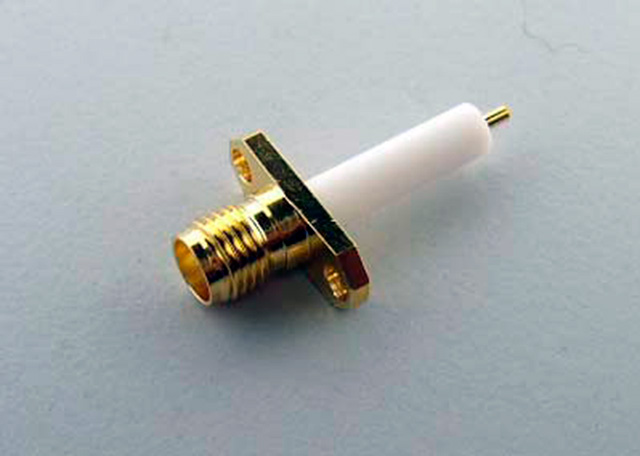 SMA Female Chassis Mount long gold