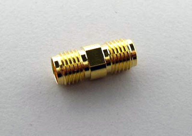 SMA double Female Gold